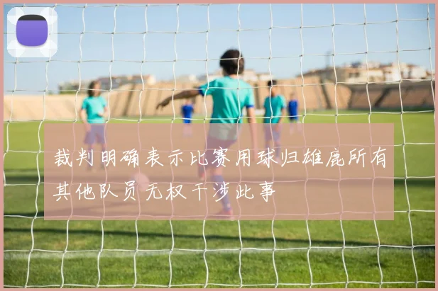 裁判明确表示比赛用球归雄鹿所有其他队员无权干涉此事